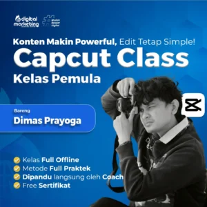 belajar capcut mobile digital marketing medan